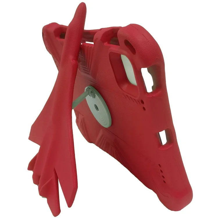 For iPad Pro 11 (2024) Case Airplane Style Kickstand EVA Tablet Cover -  Red