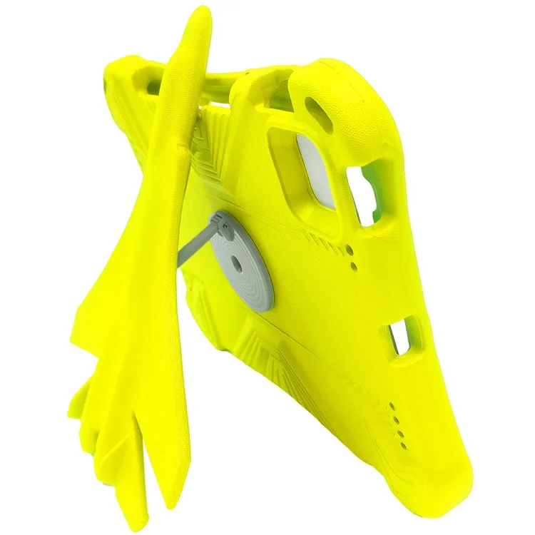 Case para iPad Pro 11 (2024) Estilo Avião Suporte de Apoio EVA Capa de Tablet - Amarelo