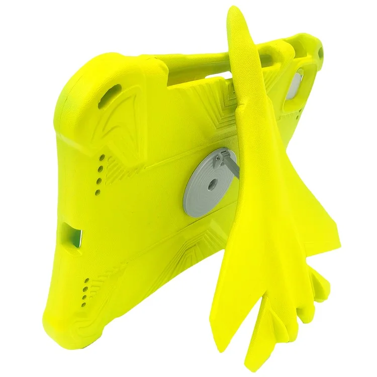 Case para iPad Pro 11 (2024) Estilo Avião Suporte de Apoio EVA Capa de Tablet - Amarelo