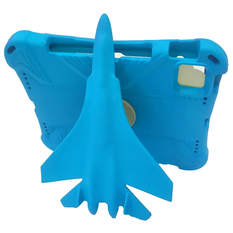 For iPad Pro 11 (2025) / 11 (2024) Case Airplane Style Kickstand EVA Tablet Cover -  Blue