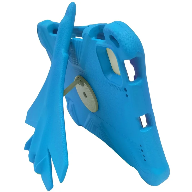 For iPad Pro 11 (2025) / 11 (2024) Case Airplane Style Kickstand EVA Tablet Cover -  Blue