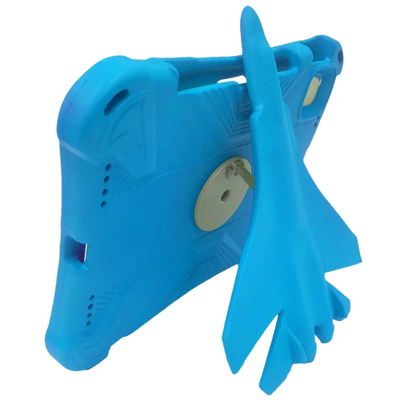 For iPad Pro 11 (2025) / 11 (2024) Case Airplane Style Kickstand EVA Tablet Cover -  Blue