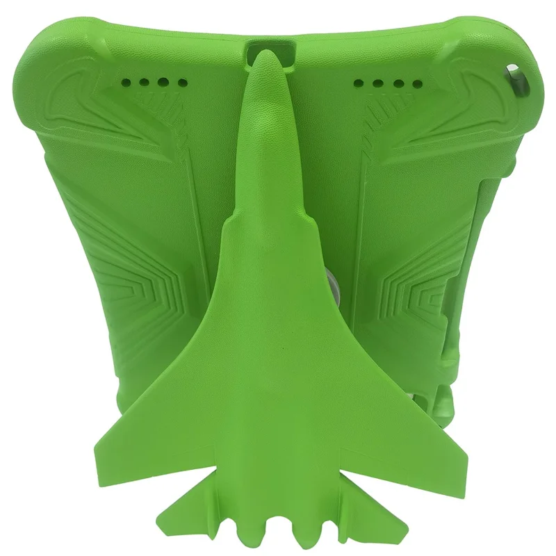 For iPad Pro 11 (2025) / 11 (2024) Case Airplane Style Kickstand EVA Tablet Cover -  Green