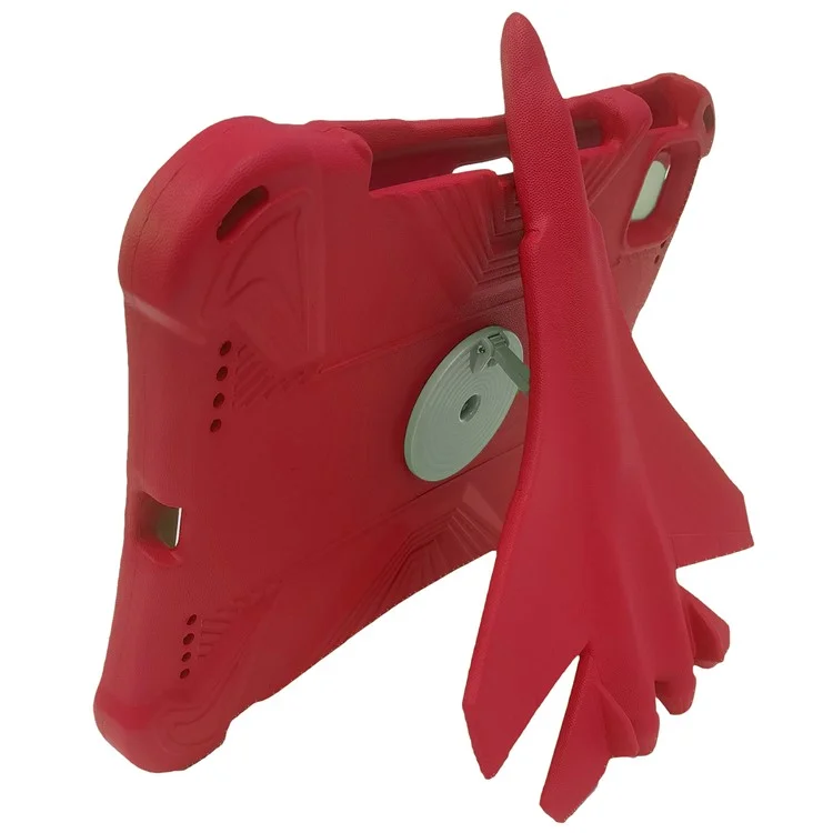 Para iPad Air 11 (2024) Case Airplane Style Kickstand EVA Tablet Cover - Vermelho