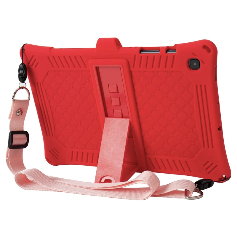 Para Samsung Galaxy Tab S6 Lite (2020) / (2022) / (2024) Funda PC+Silicona Cubierta de Tablet con Lápiz Stylus - Rojo