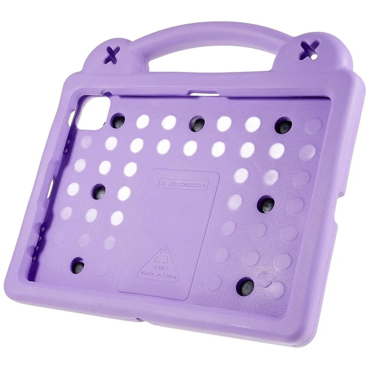 Per custodia iPad Air 11 (2024) Cartoon Patterns EVA Copertura del tablet con supporto - Viola