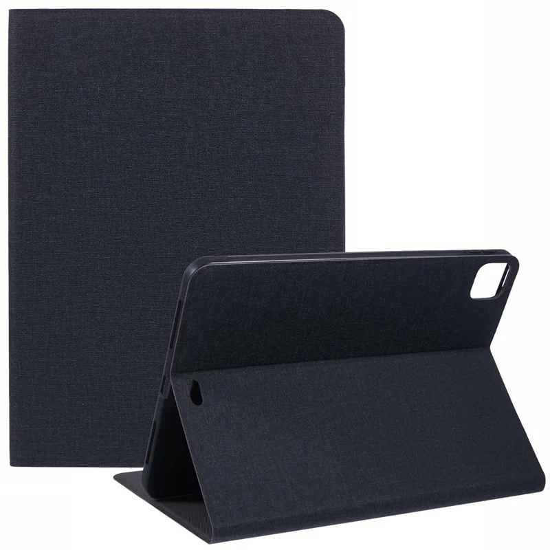 X-LEVEL Canvas Series For iPad Air 11 (2026) / (2025) / (2024) Case Cloth Texture Full Protection Leather Tablet Cover - Black
