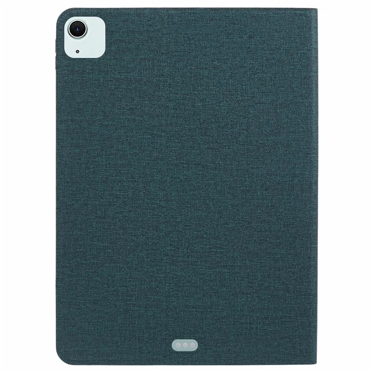 Custodia per iPad Air 11 (2024) della serie X-LEVEL Canvas, texture in tessuto, protezione completa, cover in pelle - Verde