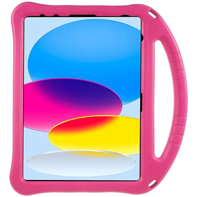 Per iPad Pro 11 (2024) EVA Case Children Friendly Kickstand Handle Tablet Cover - Rose