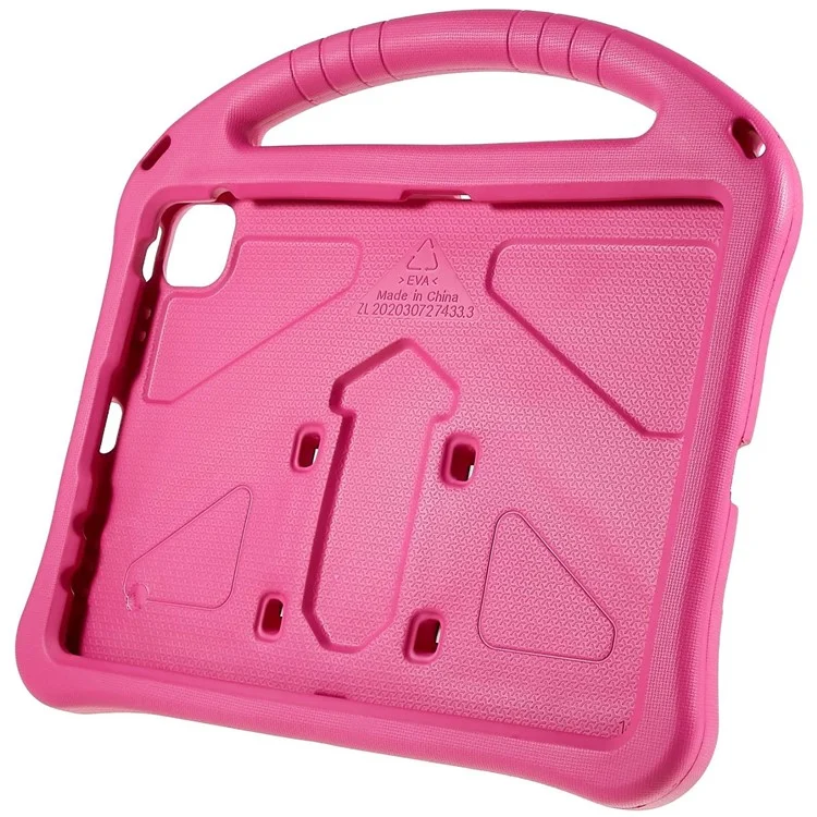 Per iPad Pro 11 (2024) EVA Case Children Friendly Kickstand Handle Tablet Cover - Rose