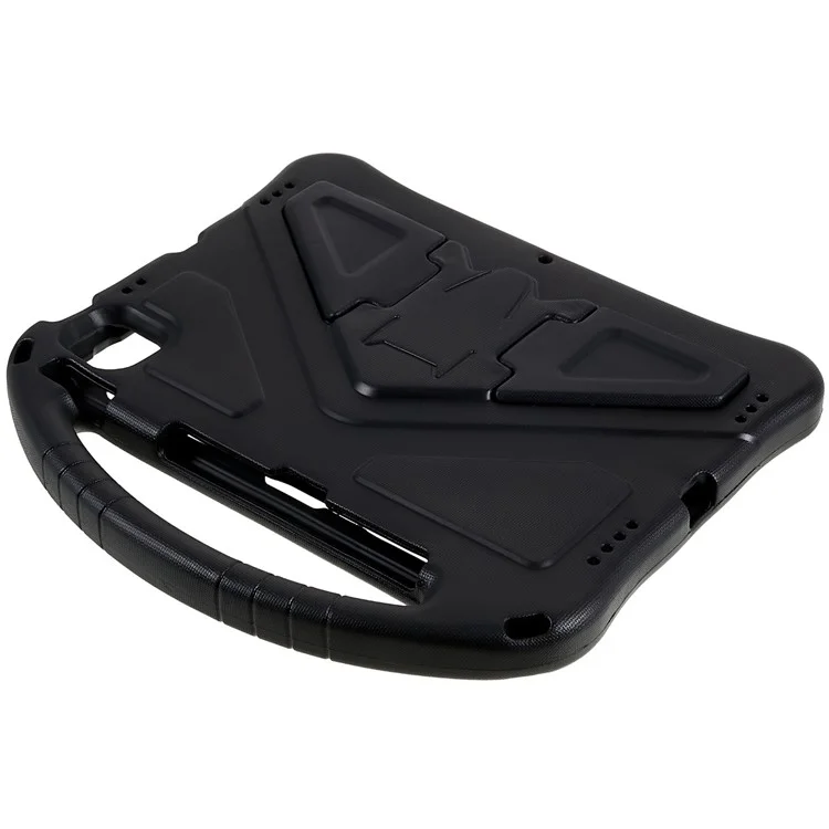 For iPad Air 11 (2025) / (2024) Case Kids EVA Shockproof Tablet Cover with Kickstand Handle - Black
