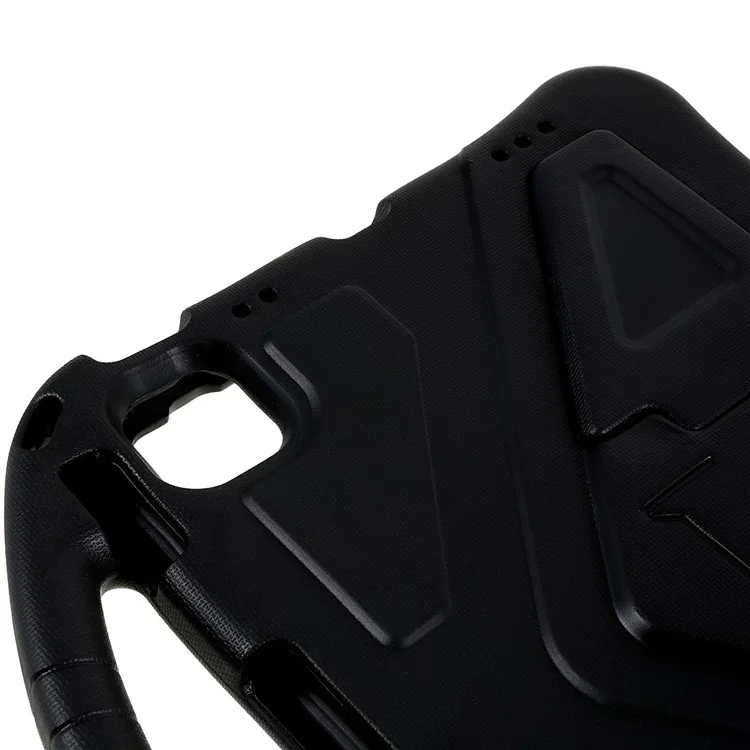 For iPad Air 11 (2025) / (2024) Case Kids EVA Shockproof Tablet Cover with Kickstand Handle - Black