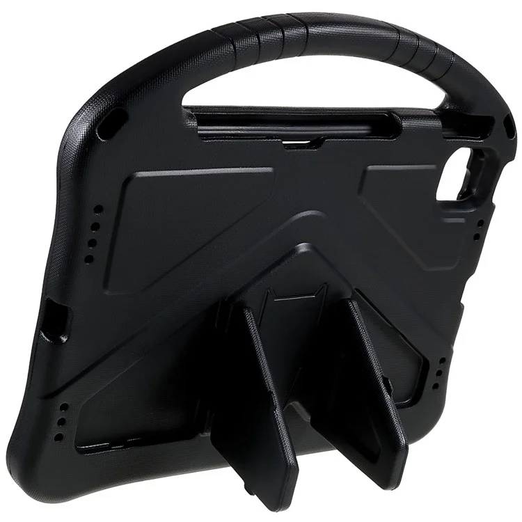 For iPad Air 11 (2025) / (2024) Case Kids EVA Shockproof Tablet Cover with Kickstand Handle - Black