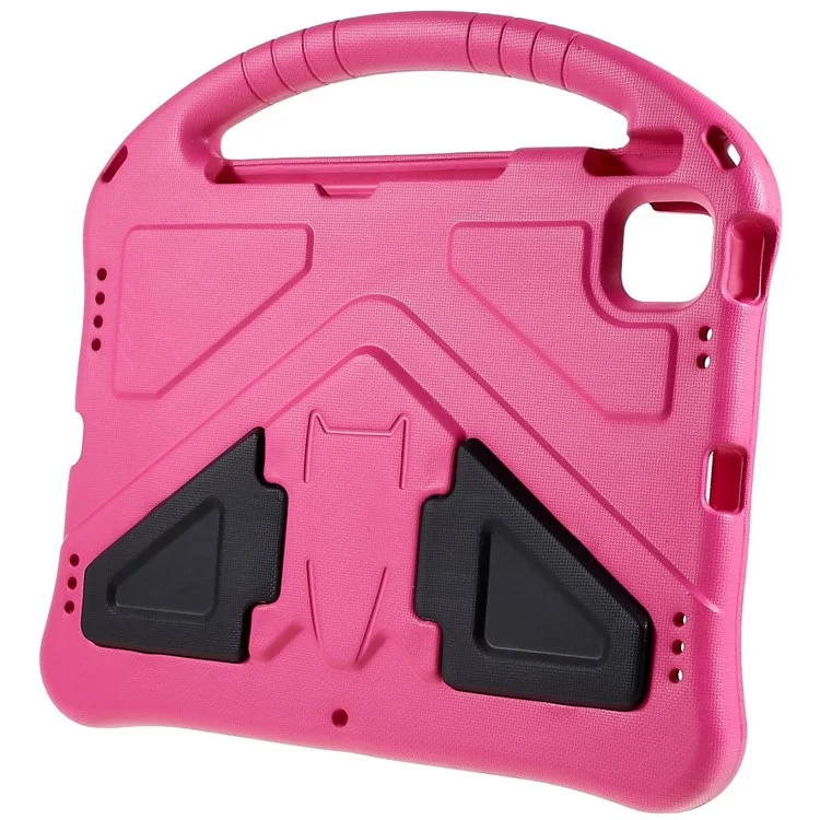 Para iPad Air 11 (2024) Case Kids EVA Choque à prova de choque Capa de Tablet com Suporte e Alça - Rosa