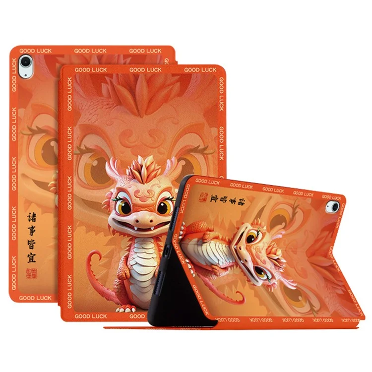 Per iPad Air 11 (2024) / iPad Air (2022) / (2020) Custodia Loong Pattern Print Tablet Leather Cover - Tutto Favorevole