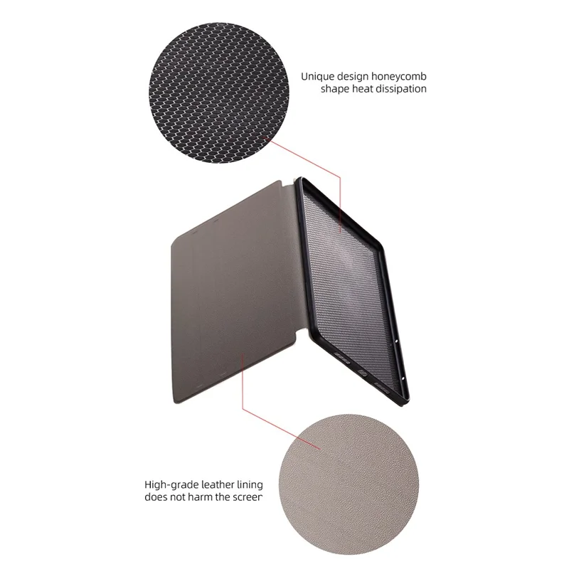 For iPad Air 11 (2025) / (2024) / iPad Air (2022) / (2020) Case Leather Tablet Cover Astronaut Pattern - Balloon Moon