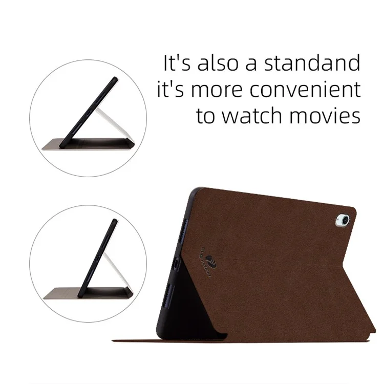 ANNYOJO For iPad Air 11 (2025) / (2024) / iPad Air (2022) / (2020) Case Stand PU Leather Tablet Cover - Grey