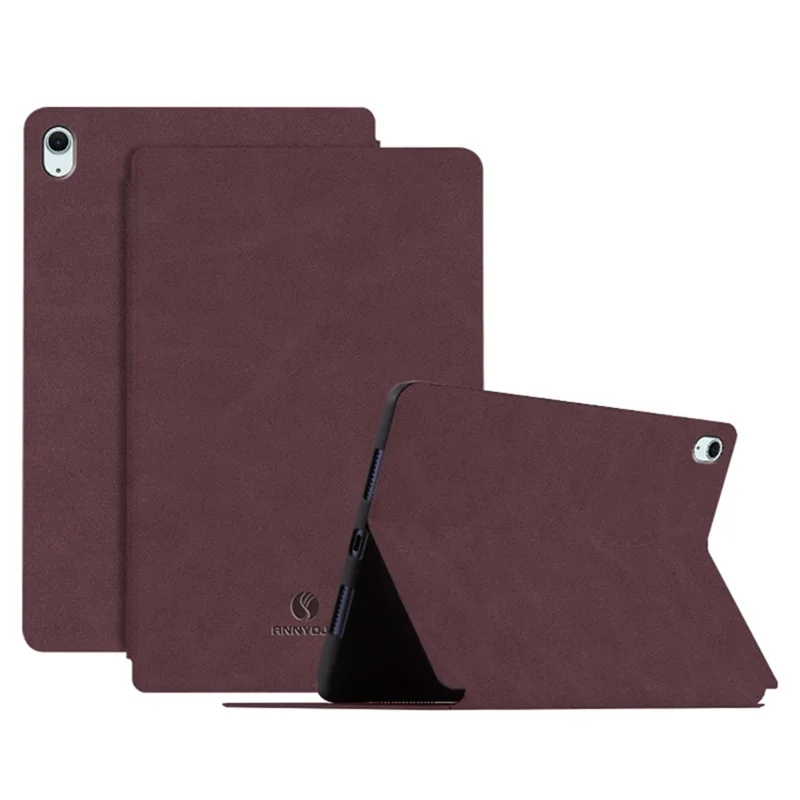 ANNYOJO для iPad Air 11 (2024) / iPad Air (2022) / (2020) Чехол-подставка из искусственной кожи - Винно-красный