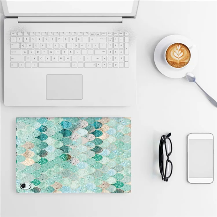 For iPad Air 11 (2025) / (2024)  /  iPad Air (2022)  /  (2020) Case Pattern Print Leather Stand Tablet Cover - Summer Mermaid