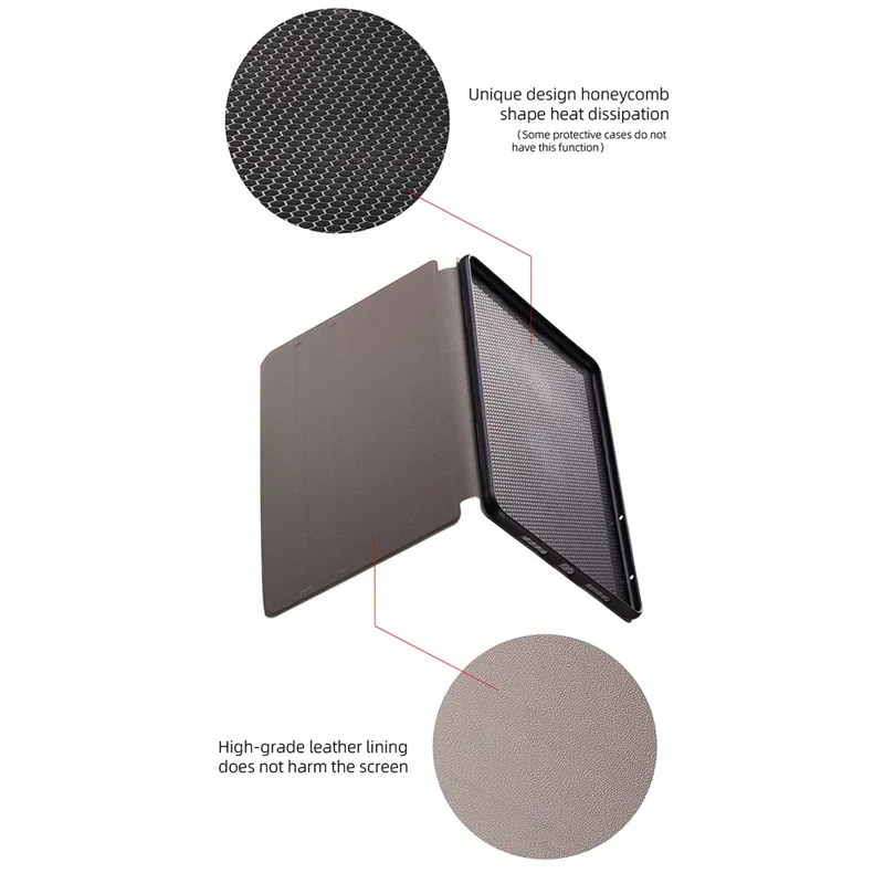 For iPad Air 11 (2025) / (2024) / iPad Air (2022) / (2020) Case Leather Tablet Cover Cartoon Pattern - Angel Cat