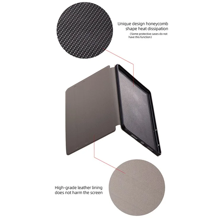Para iPad Air 11 (2024) / iPad Air (2022) / (2020) Funda Tablet Cubierta de Cuero con Patrón Impreso - Pintura de Aceite Azul