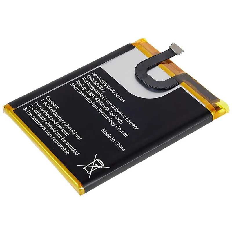 For Blackview BV9700/BV9700 Pro 3.85V 4380mAh Rechargeable Li-ion Polymer Battery Assembly (Encode: 605872)