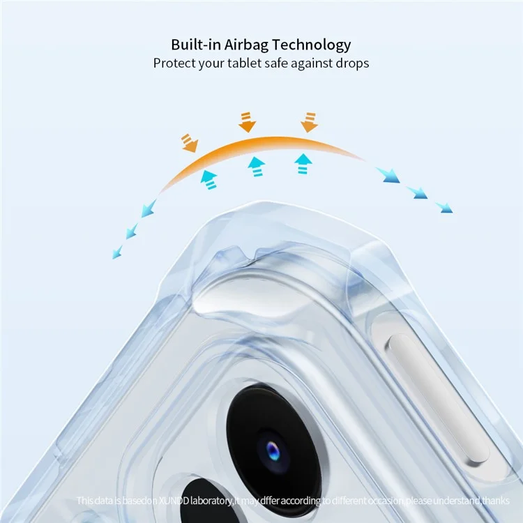 XUNDD Para iPad Pro 11 (2024) Capa de Couro com Suporte TPU + Proteção Airbag PC Capa para Tablet
