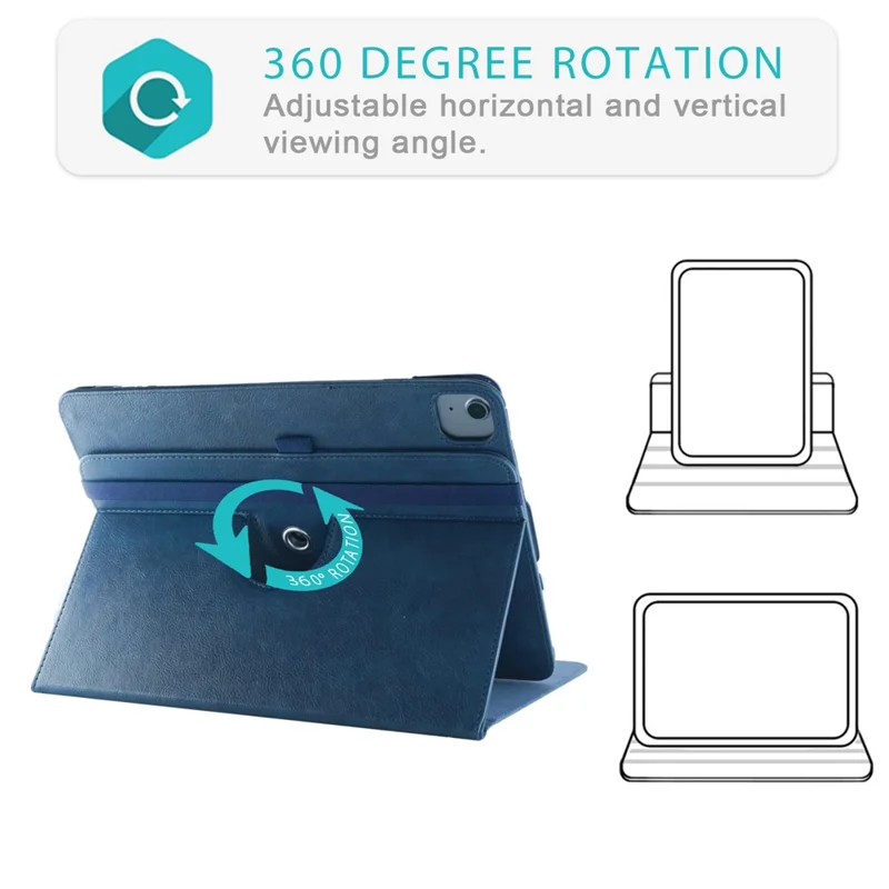 Para iPad Pro 13 (2024) M4 / Air 13 (2024) M2 / Pro 12.9 polegadas (2018) / (2020) / (2021) / (2022) Tablet Case - Azul