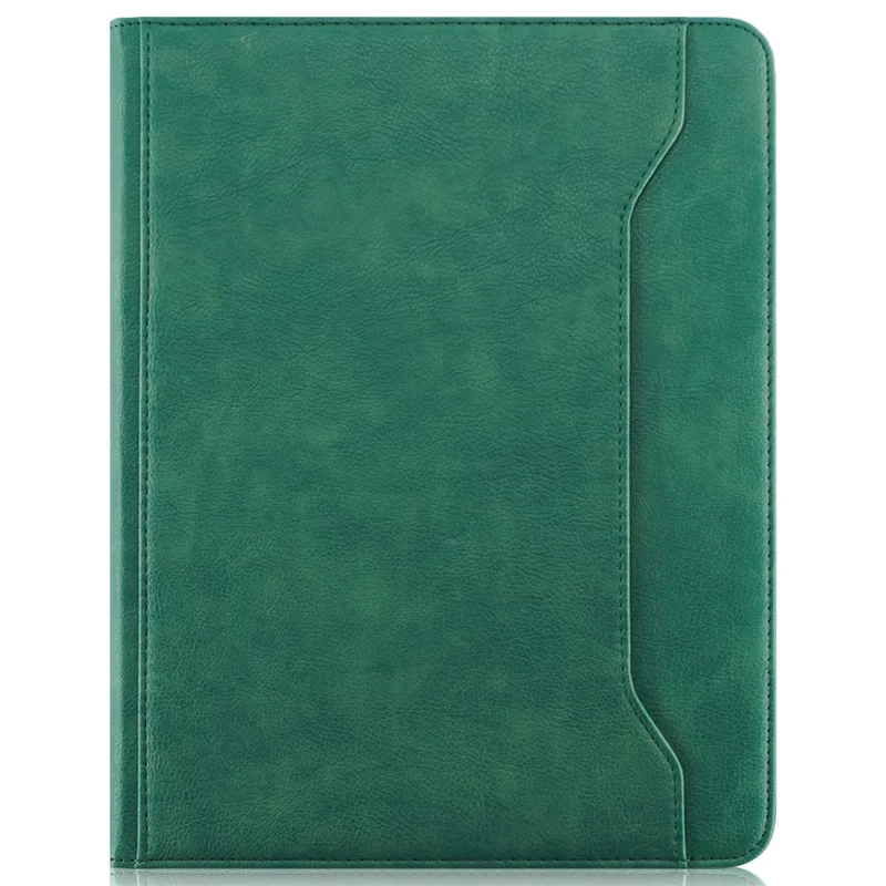 Para iPad Air 11 (2024) / Air (2022) / (2020) / iPad 10.9 (2022) / iPad Pro 11 (2024) / (2022) / (2021) / (2020) / (2018) Funda de Cuero con Soporte Giratorio - Verde