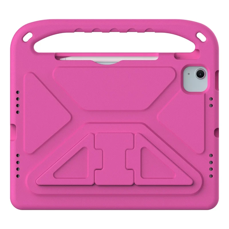 For iPad Air 11 (2026) / (2025) / (2024) / Pro 11 (2025) / 11 (2024) Case Hand Grip Kickstand Tablet EVA Cover - Rose