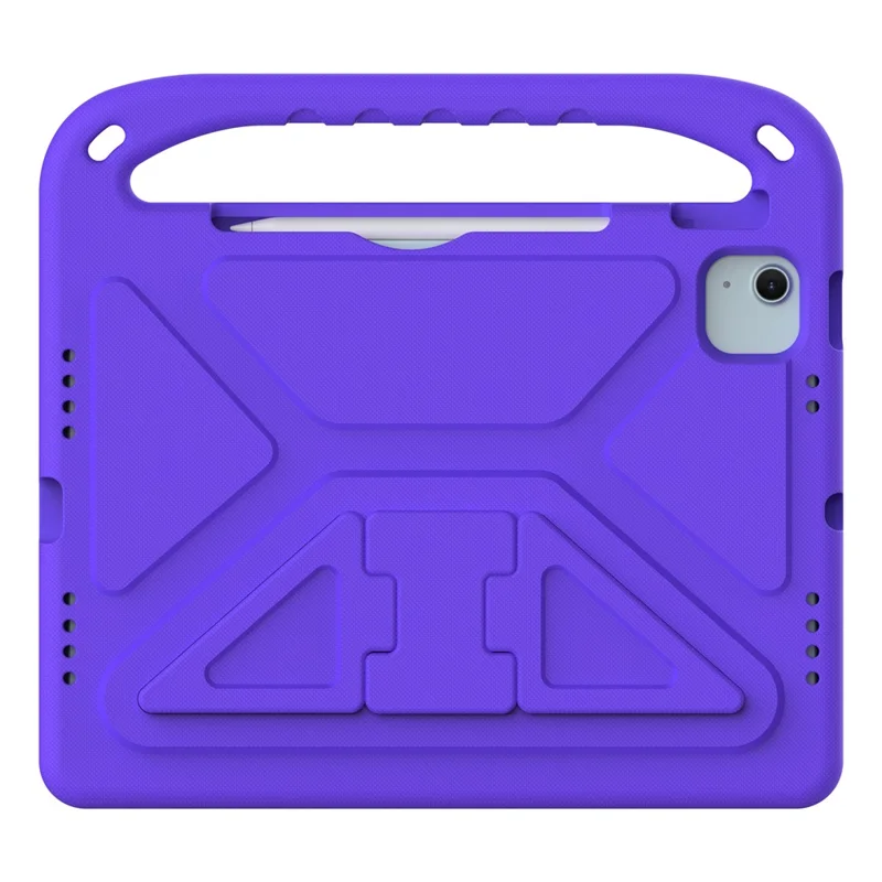 For iPad Air 11 (2026) / (2025) / (2024) / Pro 11 (2025) / 11 (2024) Case Hand Grip Kickstand Tablet EVA Cover - Purple