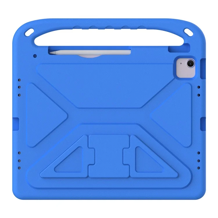 Para iPad Pro 13 (2024) / Air 13 (2024) Caso EVA à Prova de Choque Alça Suporte de Cavalete Capa de Tablet - Azul