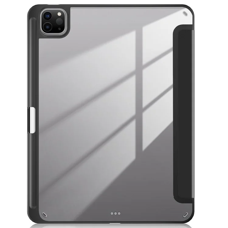 Leather Case Tri-Fold Stand For iPad Air 11 (2025) / (2024) / Air (2022) / (2020) / Pro 11 (2022) / (2021) / (2020) / (2018) - Black