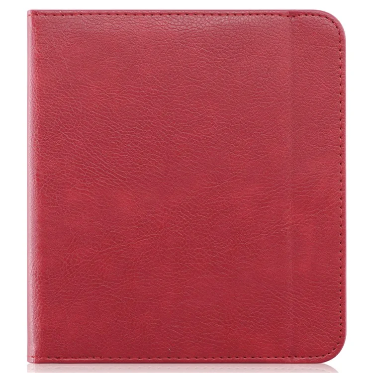 For Kobo Libra 2 / Libra Colour Case PU Leather E-Reader Protective Cover Auto Sleep / Wake - Red