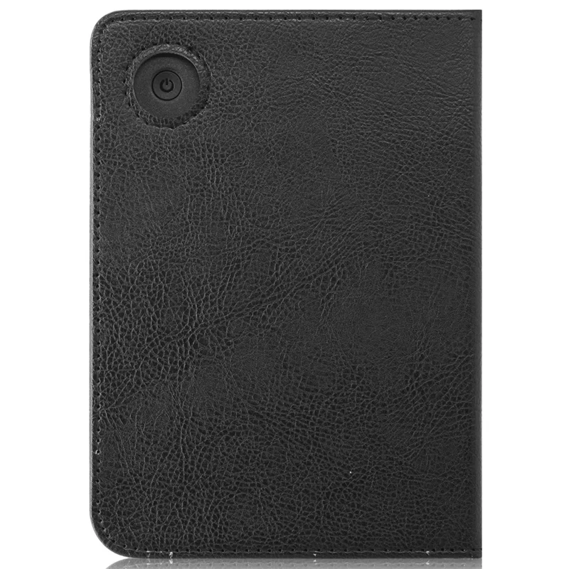 Para el estuche Kobo Clara Colour / Clara 2E Ranuras para tarjetas Pie de apoyo Correa de mano Cubierta de cuero sintético para lector de libros electrónicos - Negro