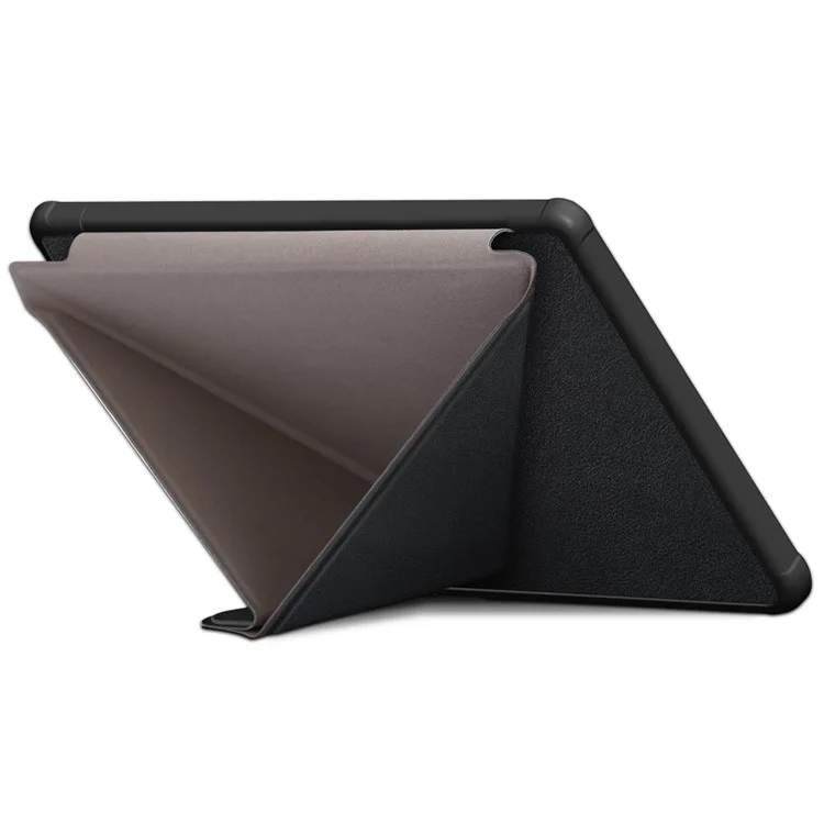 Für Kobo Libra Colour / Libra 2 Tasche PU-Leder Schutzhülle E-Reader Origami-Standfuß - Schwarz