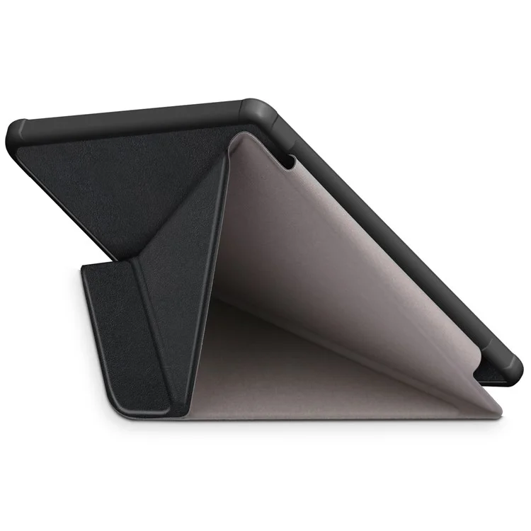 Für Kobo Libra Colour / Libra 2 Tasche PU-Leder Schutzhülle E-Reader Origami-Standfuß - Schwarz