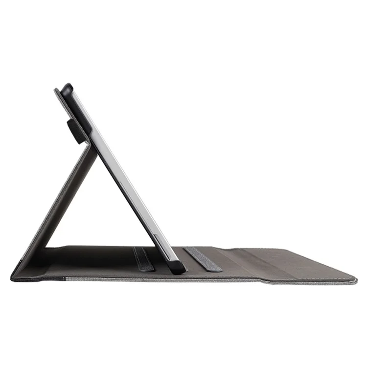 For Microsoft Surface Pro 10 / 9 / 8 Case Stand Wallet Function Laptop Leather Cover - Black+Grey