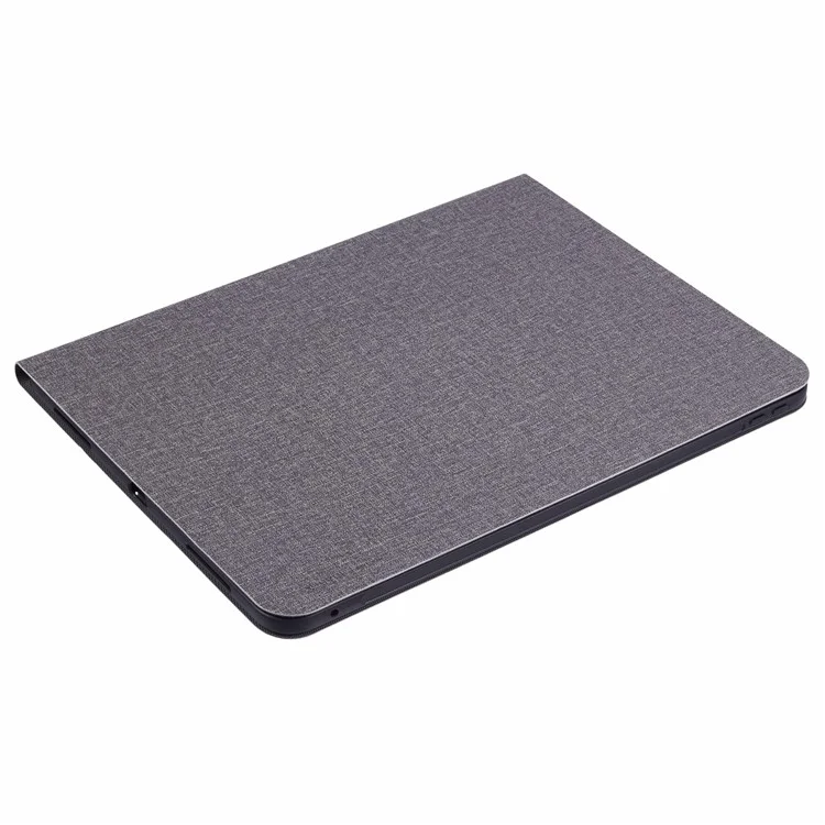 X-LEVEL Série Canvas pour iPad Pro 13 (2024) Étui en cuir à texture de tissu résistant aux chocs - Gris