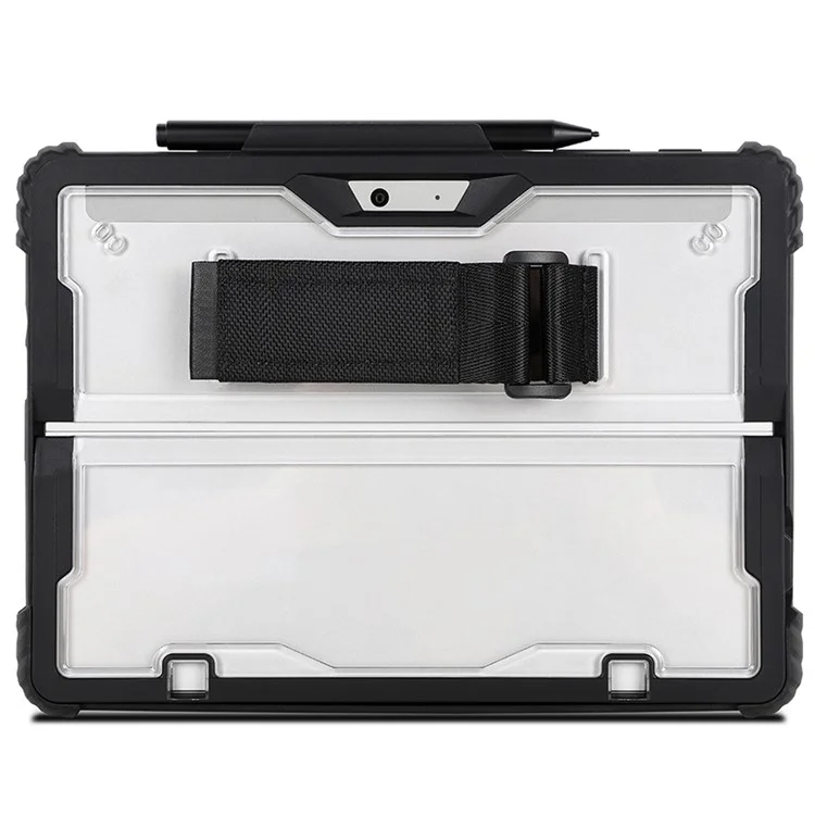 For Microsoft Surface Pro 10 Case Kickstand PC+TPU+Acryclic Tablet Cover with Shoulder Strap