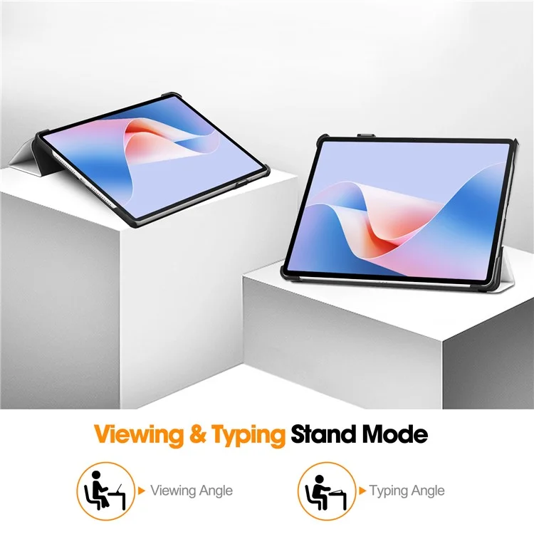 Чехол для Huawei MatePad 11.5 S с трехсторонней складной подставкой, с принтом, кожаный чехол для планшета с автоматическим пробуждением/сном - Кошка