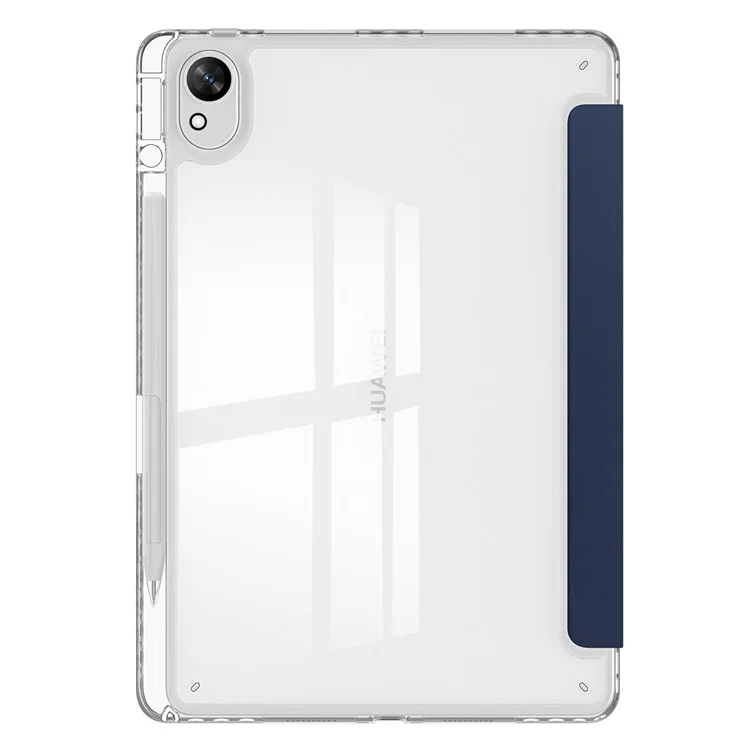 Para Funda Huawei MatePad 11.5 S Claro Acrílico Cuero Cubierta de la Tableta Soporte Automático Dormir / Despertar - Azul Oscuro