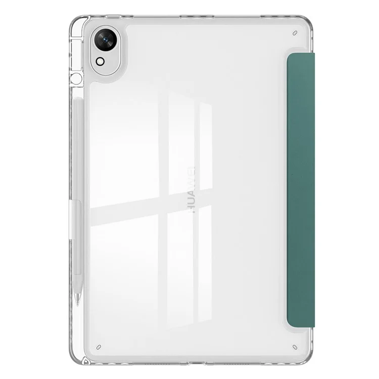 For Huawei MatePad 11.5 S Case Clear Acrylic Leather Tablet Cover Support Auto Sleep / Wake - Green