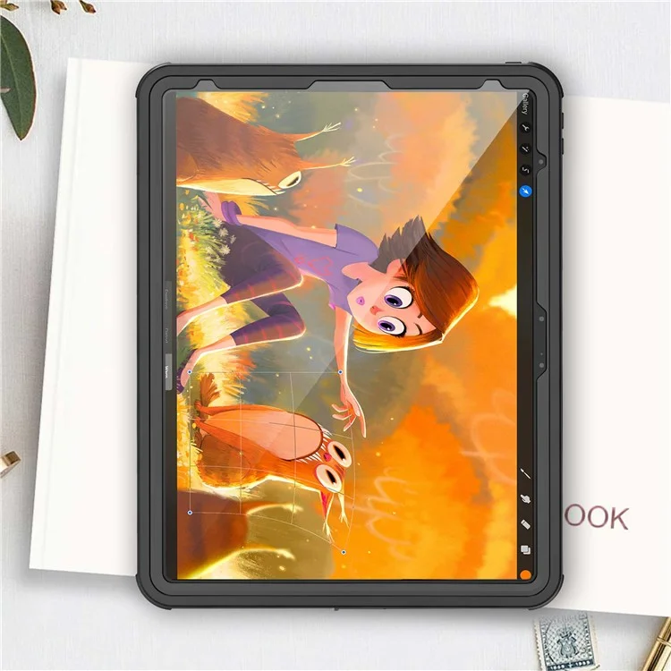 Etui de protection pour tablette FS PC+PET+TPU pour iPad Air 13 (2024) / iPad Pro 12,9 pouces (2018) IP68 Étanche