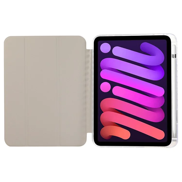 Чехол для iPad Air 13 (2024) Smart Leather Tri-Fold Stand Tablet Cover Carbon Fiber Texture - Gold