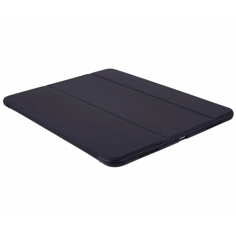 For iPad Pro 13 (2025) / 13 (2024) Case Tri-Fold Stand Leather Tablet Cover Honeycomb Design - Black