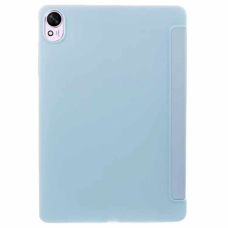 Para Huawei MatePad 11.5 S Funda Tríptica de Soporte Cubierta de Tableta de Textura de Panal de Miel de Cuero - Azul Bebé