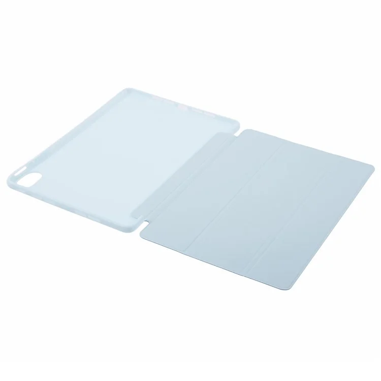 Para Huawei MatePad 11.5 S Funda Tríptica de Soporte Cubierta de Tableta de Textura de Panal de Miel de Cuero - Azul Bebé