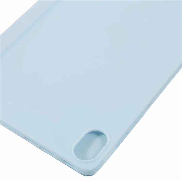 Para Huawei MatePad 11.5 S Funda Tríptica de Soporte Cubierta de Tableta de Textura de Panal de Miel de Cuero - Azul Bebé