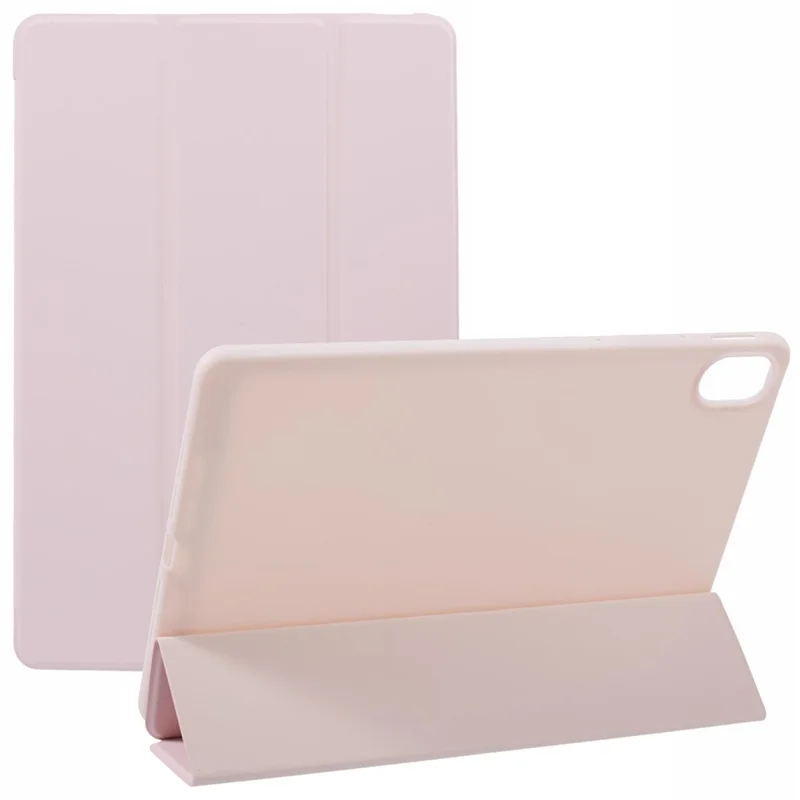 For Huawei MatePad 11.5 S (2025) / MatePad 11.5 S Case Tri-fold Stand  Leather Tablet Cover Honeycomb Texture - Pink